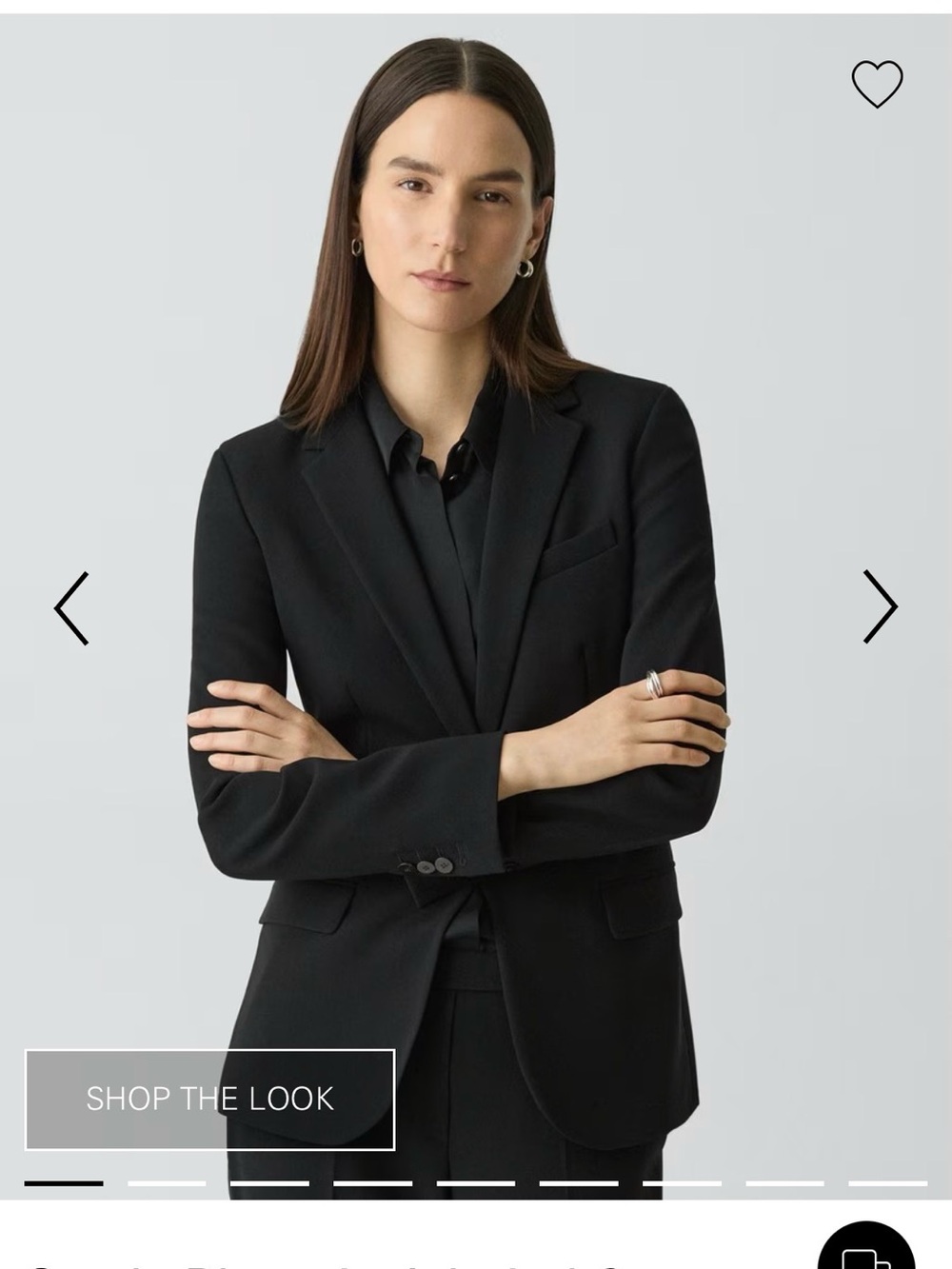 Theory Black Women's Blazer - Tailored Single-Breasted Jacket